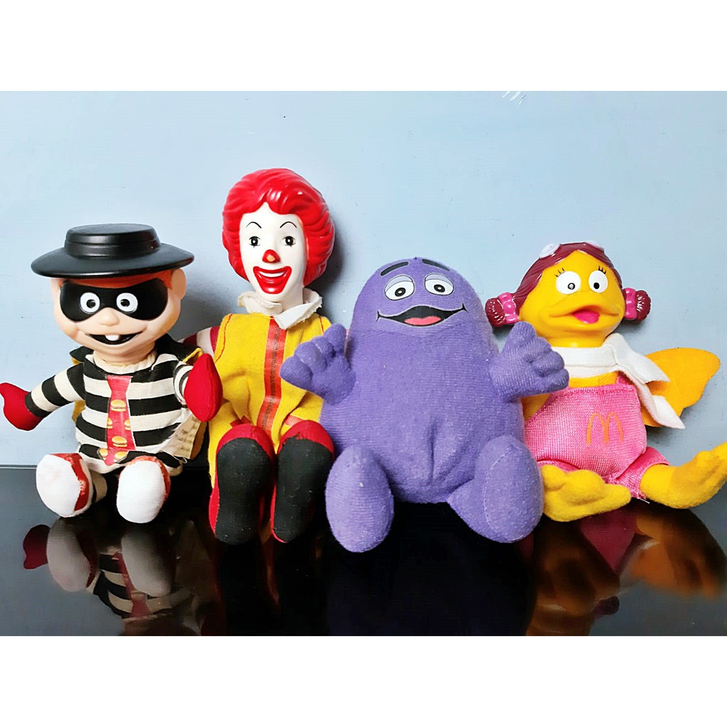 Lote com 4 Bonecos Mascotes Turma do Ronald Mc Donalds | Shopee Brasil