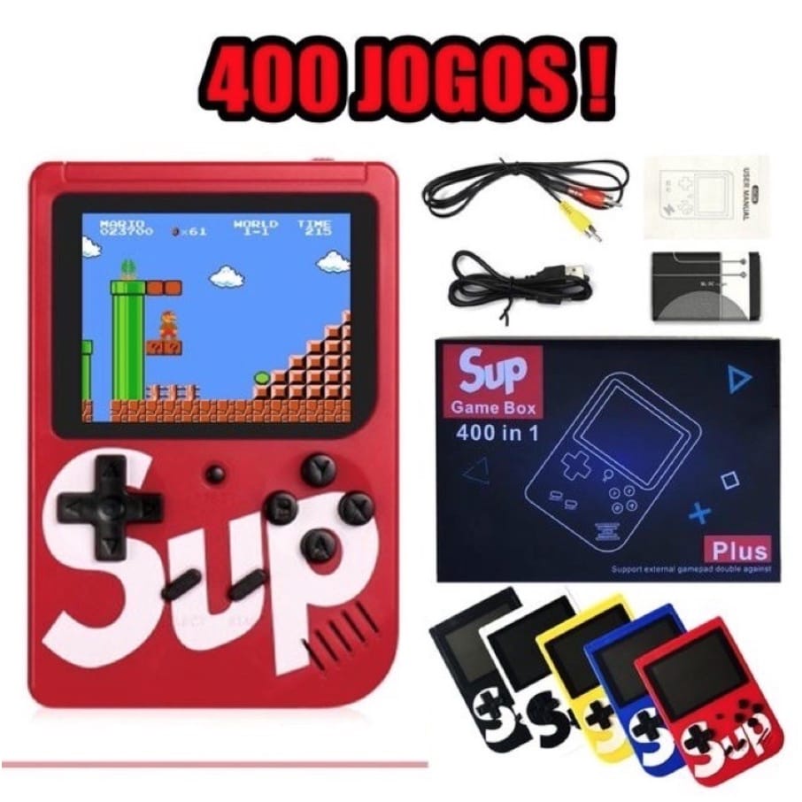 Mini Vídeo Game Console C/ 400 Jogos - Slim e PortátiL