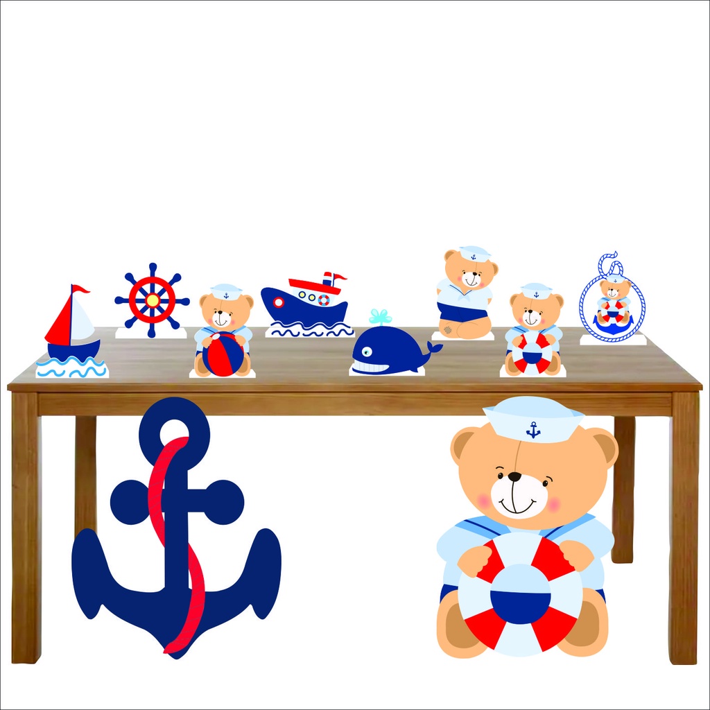 Kit Totens Display URSINHO MARINHEIRO - Display para chão e mesa