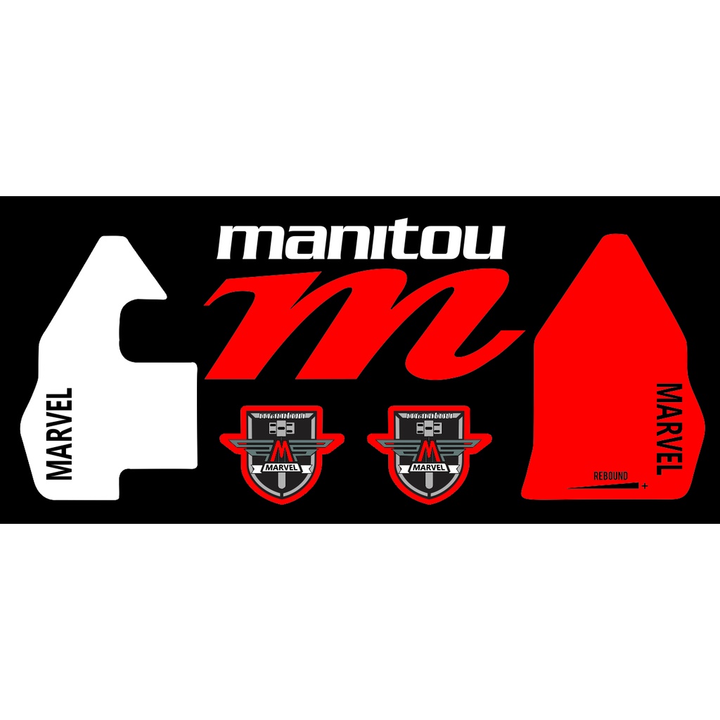 Kit De Adesivos Para Suspensão Manitou Marvel
