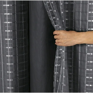 Cortina Blackout Blecaute para sala ou Quarto com voil Fitado 3,00×2,60