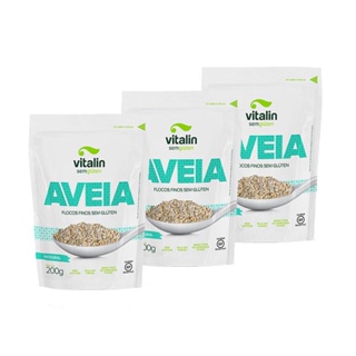 Kit 3X Aveia Flocos Finos Sem Glúten 200G em Oferta na Shopee