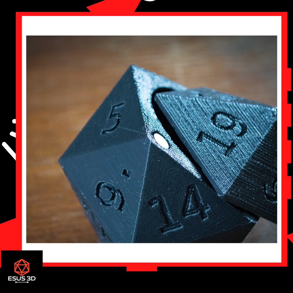 Porta Dados D20 RPG Card Game 3D