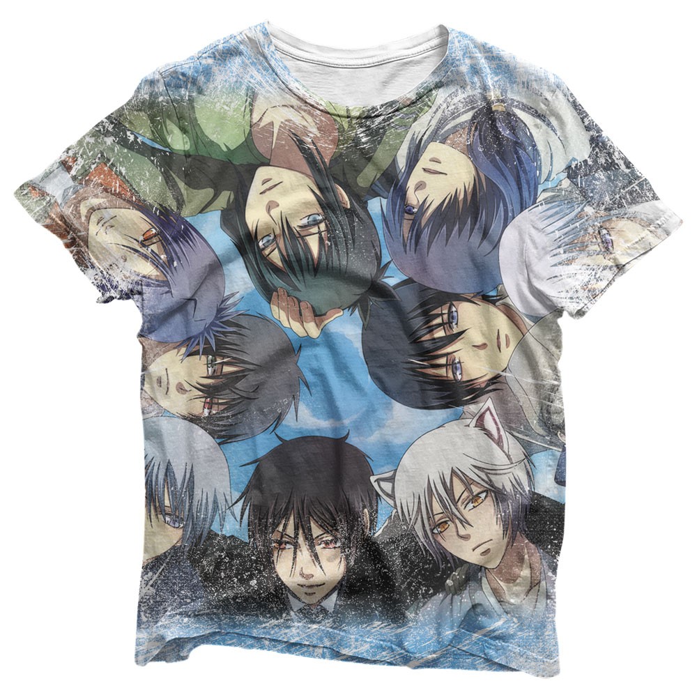 Camisa Crossover Boys Animes - Camisas Crossover Estampa Total