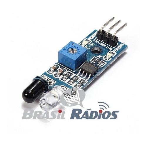 2 X Sensor Obstáculo Infravermelho Reflexão Lm393 P/ Arduino