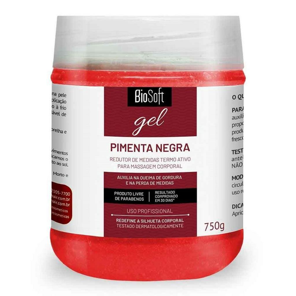 Gel Bio Soft Pimenta Negra 750g - Softhair