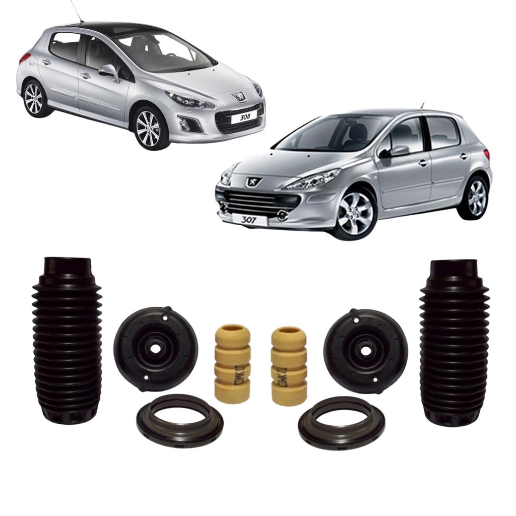 Kit Coxim Batente Rolamento Amortecedor Dianteiro Peugeot 307 308 408