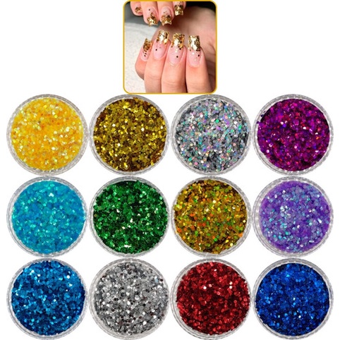 Glitter Decoração Encapsulado de Unhas Gel Acrigel Fibra(lolibiju)