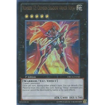 Yugioh Number 12: Crimson Shadow Armor Ninja - Orcs-en042