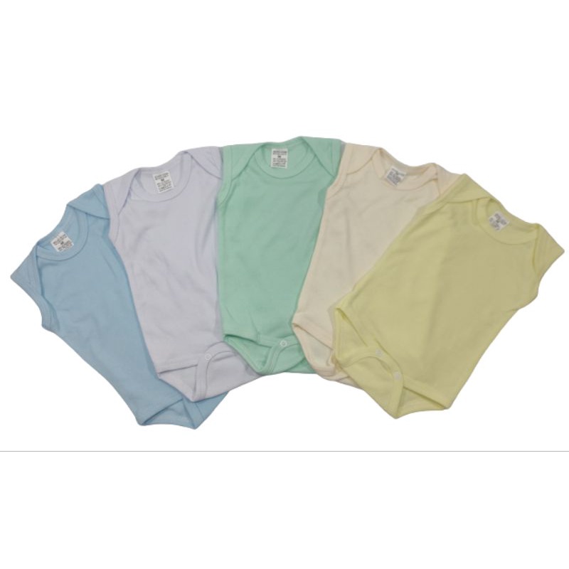 Body Bebê Regata Malha Canelada Menino Menina Neutro- KIT COM 5 -FABRICAÇÃO PRÓPRIA