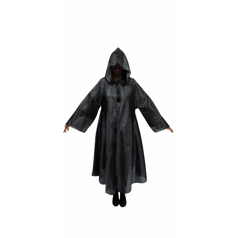Fantasia Halloween Capa Mago com Capuz Capa Pânico Infantil Carnaval Cosplay