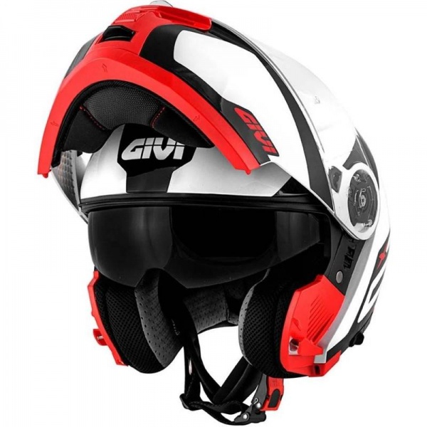 Capacete Moto Robocop Escamoteável Givi X 21 Spirit Articulado C/ Oculos Interno