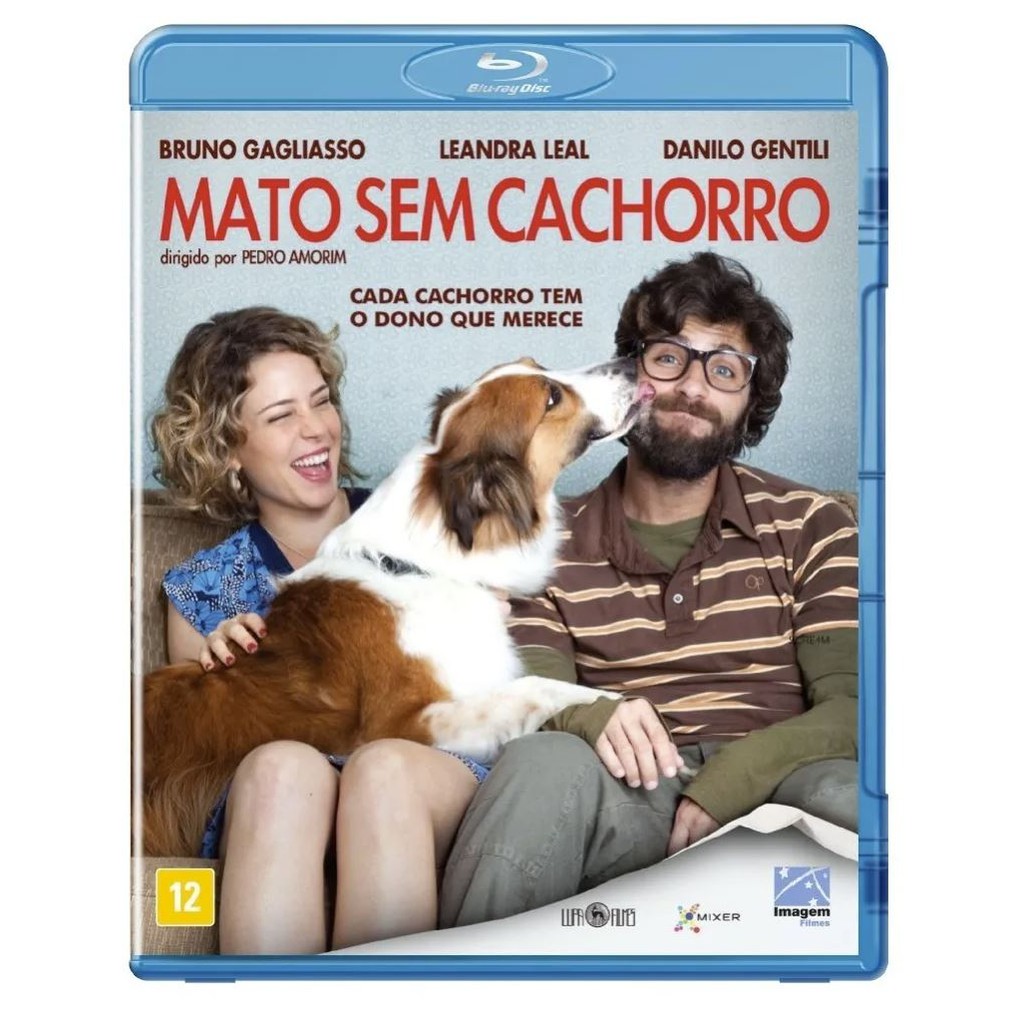 Blu-ray Mato Sem Cachorro - Leandra Leal - Bruno Gagliasso - Lacrado