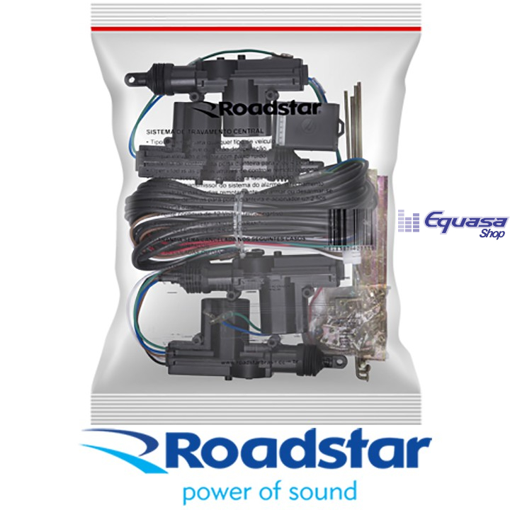 Jogo Travas Elétrica 4 Portas Universal Dupla Serventia Auto Roadstar