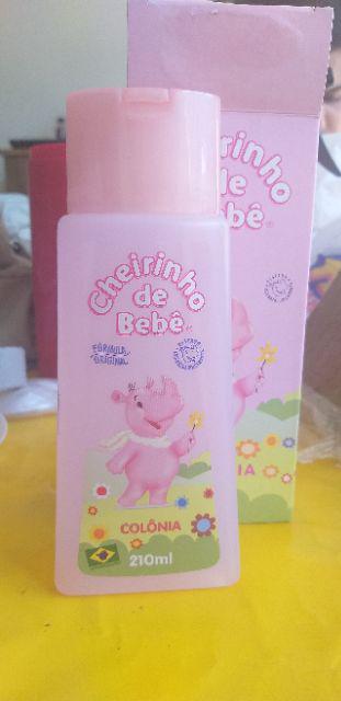 Colonia Cheirinho De Bebe Rosa 210ml Shopee Brasil