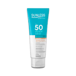 Protetor Solar Facial Sunless Bege Claro FPS50 60G Farmax