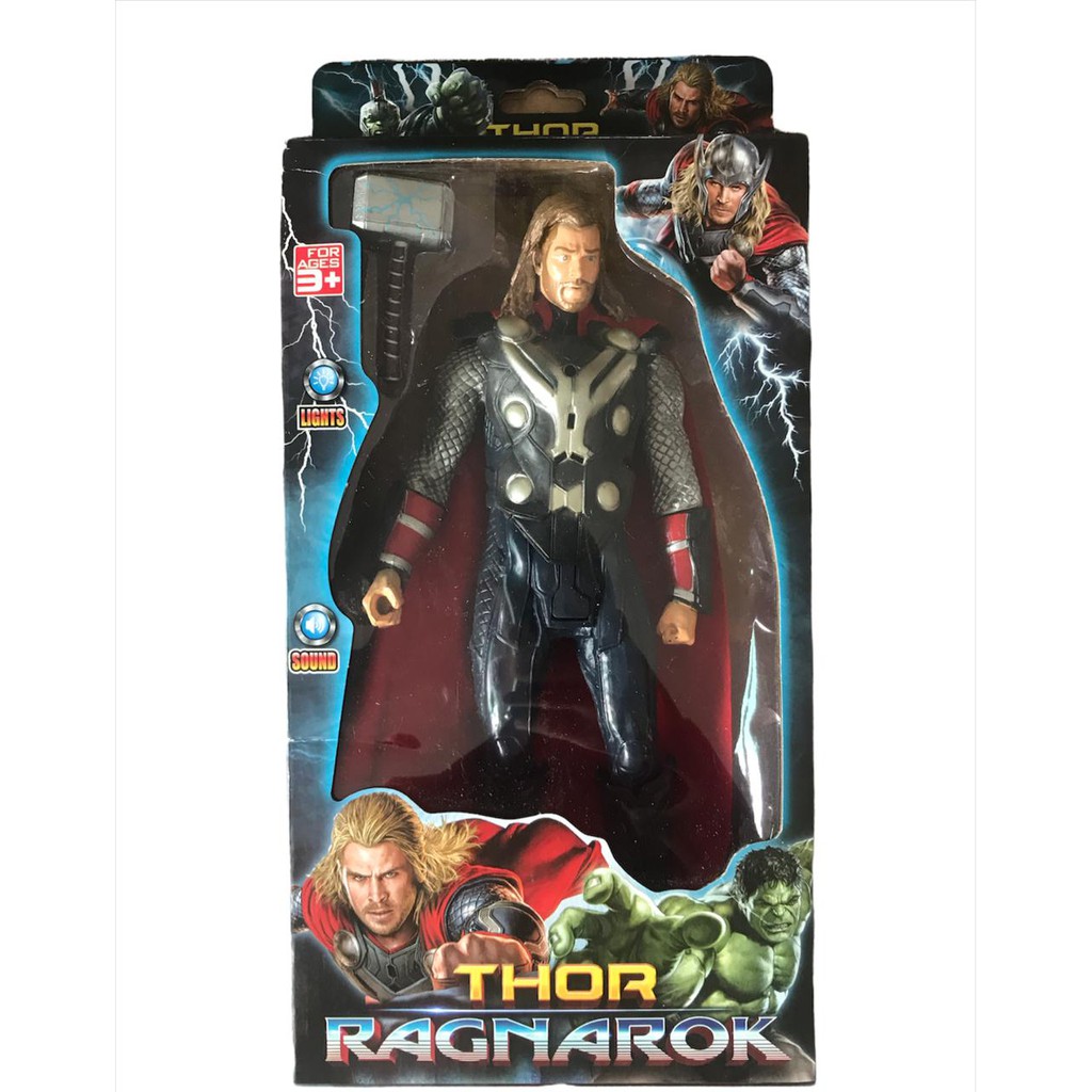 Boneco Thor Ragnarok 30cm Com Luz/led E Sons Na Caixa Lindo | Shopee Brasil
