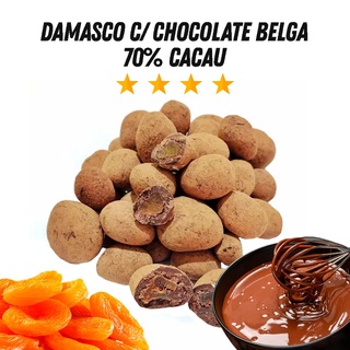 Drageado de Damasco com Chocolate Belga 70% Cacau - P&P