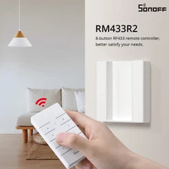 SONOFF RM433 R2 8 Chaves Multipurpose Personalizado 433 MHz RF Controlador Remoto Funciona Com/Slamher/4CH Pro/TX Série