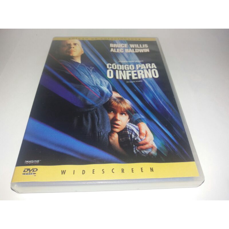 Dvd - Codigo Para o Inferno - 1999 - Bruce Willis - Alec Baldwin - Encarte