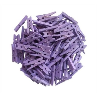 Mini pregador/ prendedor grande roxo lilás 3,5 cm - 15 ou 50 unidades