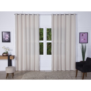 Cortina 4,00 x 2,70 Para Varão 3 Metros Microfibra Quarto Sala Várias Cores