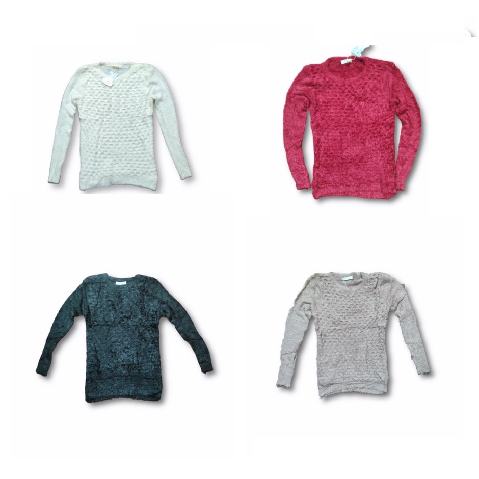 Blusa Blogueira Manga Longa Felpuda Feminina Blusa De Frio