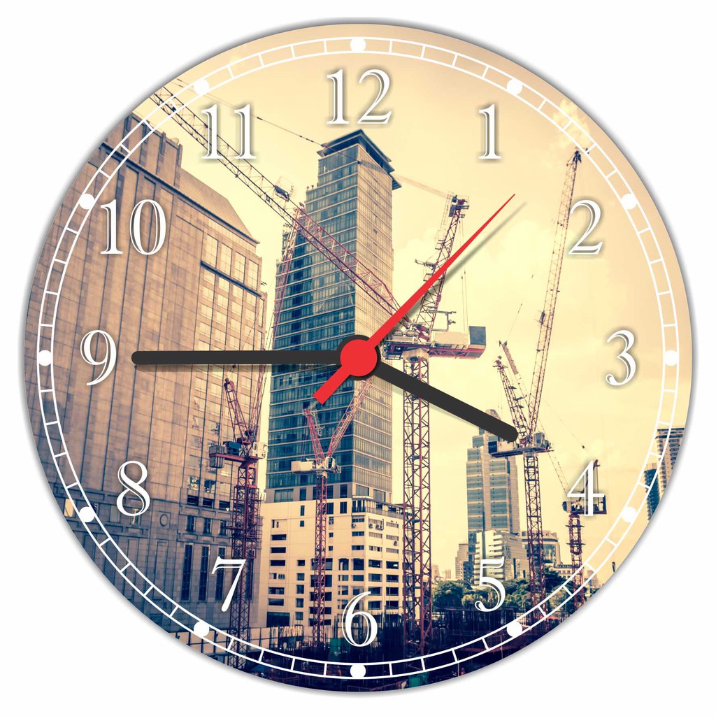 Relógio De Parede Engenharia Civil Arquitetura Salas Decorações Quartz Tamanho 50 cm Grande G001