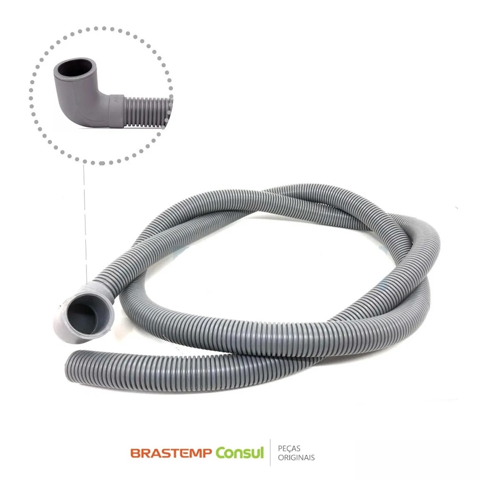 Mangueira Saída Água de 2 metros  Lavadora Brastemp 11kg Bwl11 Original
