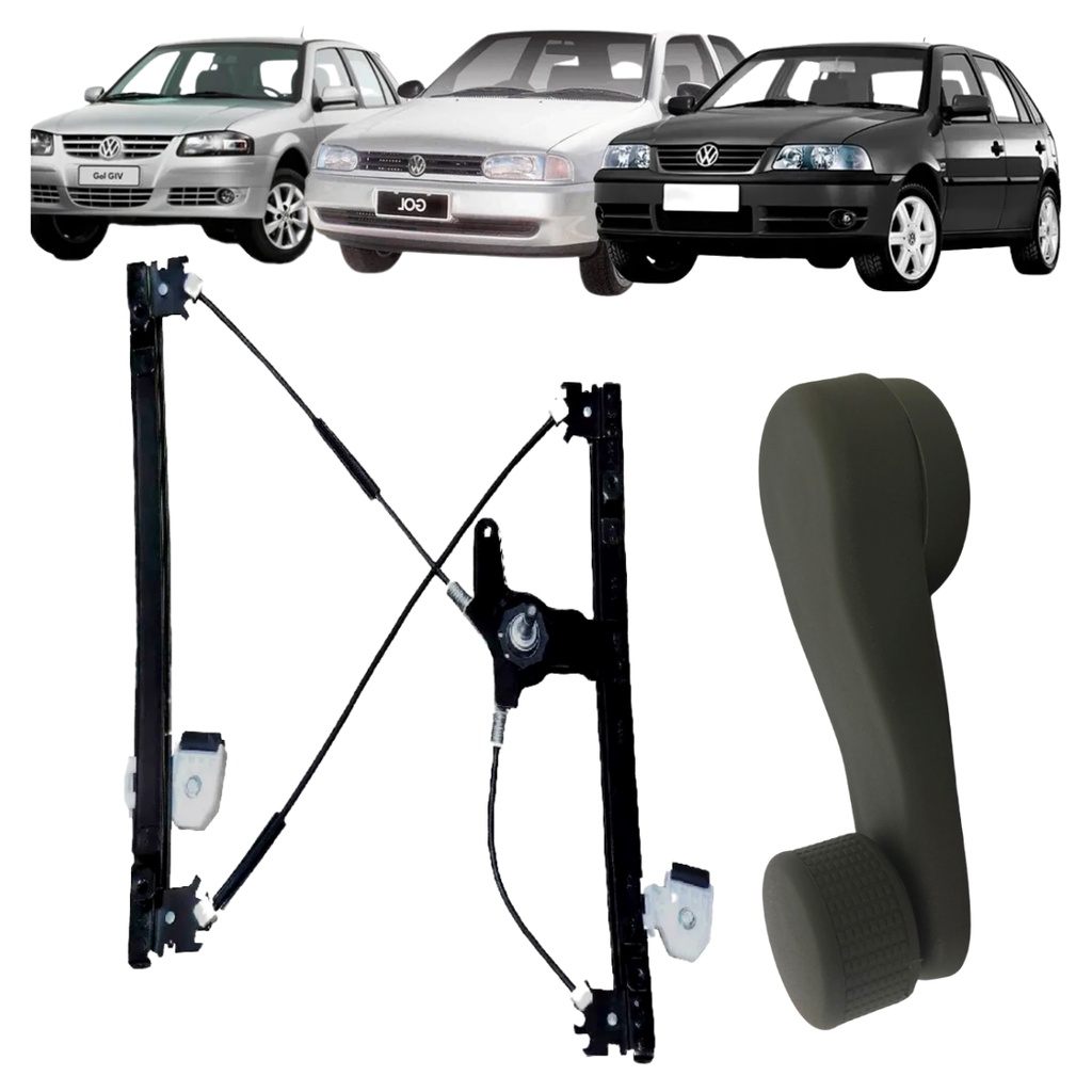 Máquina Vidro Gol G3 G2 G4 4Portas Manual Lado Esquerdo