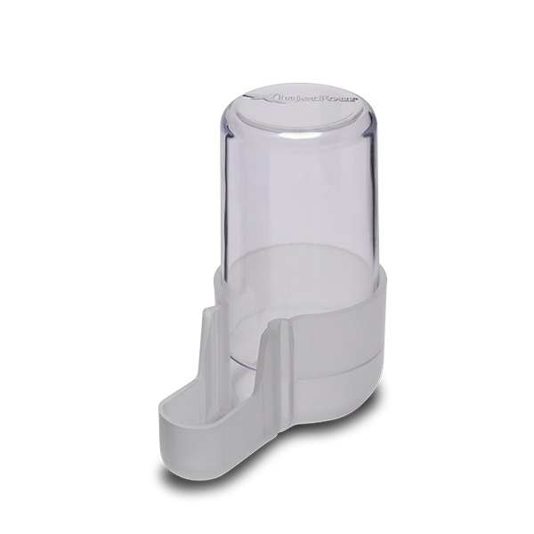 Bebedouro Torneio Médio Natural Curió Gaiola Malha Fina (30ml) - 2un