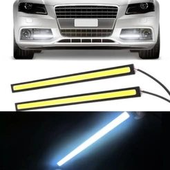 Par Barra Led Drl Farol Auxiliar Carro 17cm Automotivo Fita 12v