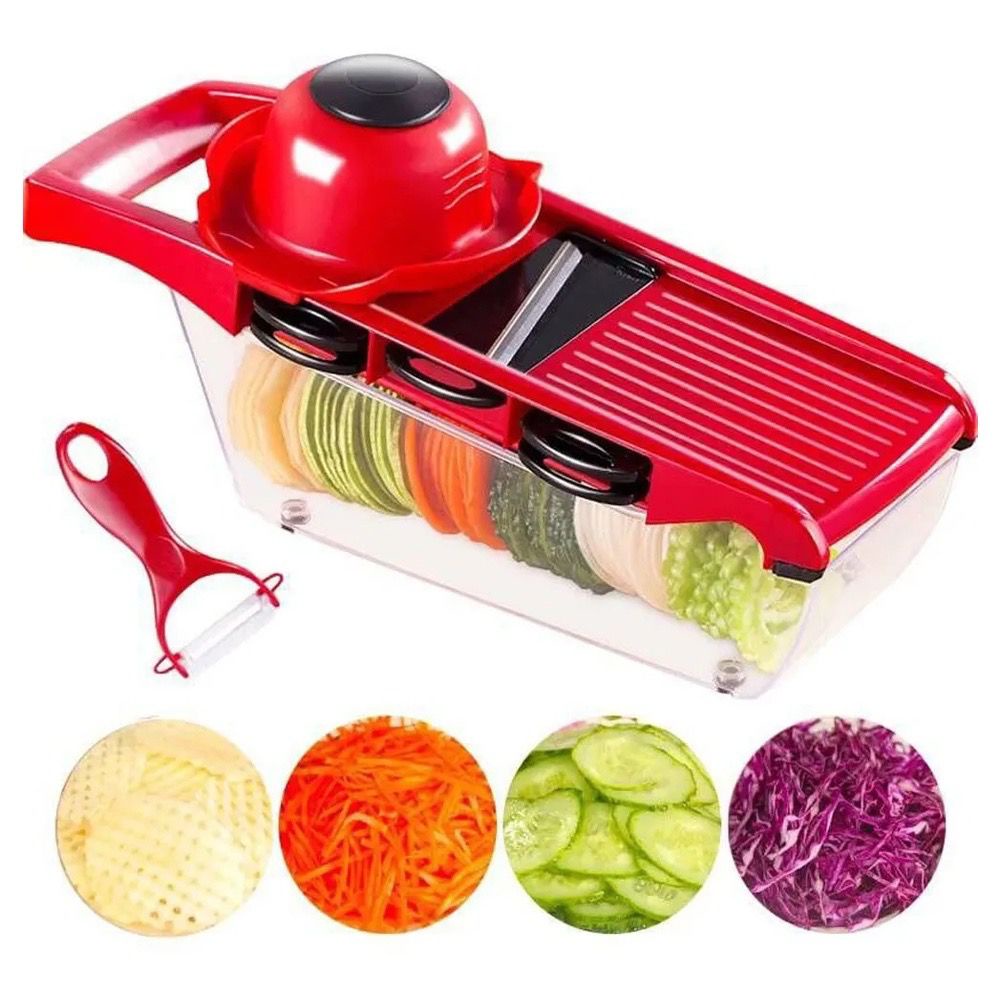 Mandoline Slicer Fatiador Cortador De Legumes 10 Em 1 Fruta Ralador Cozinha Descascador