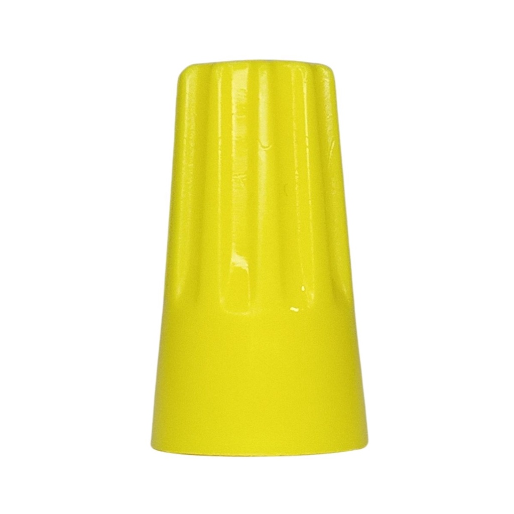 Conector Torção Anticorrosivo Amarelo 2,5 a 10,0mm 200 Unid Isolante Isolação Fiação Rosca Mola Prática