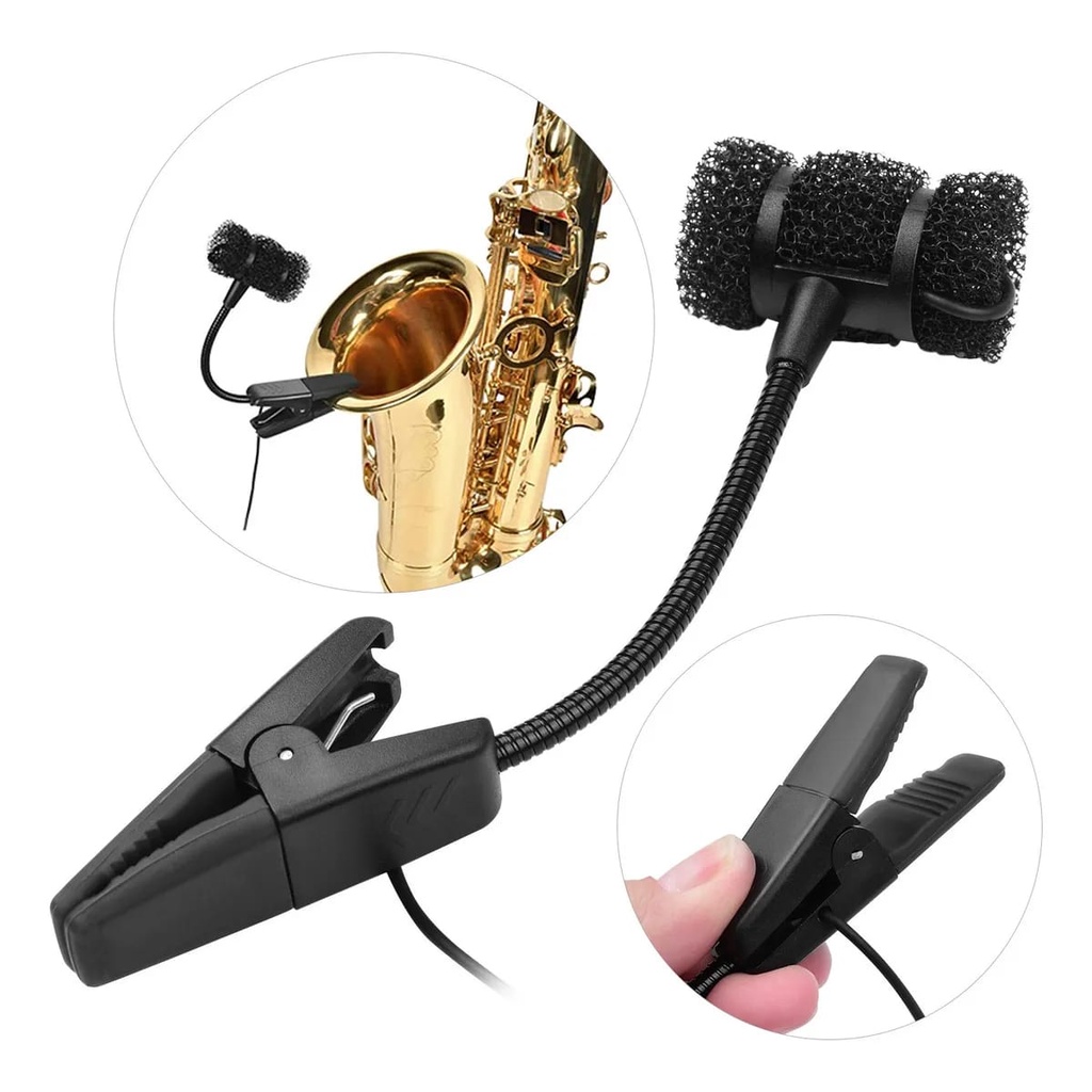 Microfone De Saxofone Com Fio Clip-on Instrumento Musical | Shopee Brasil