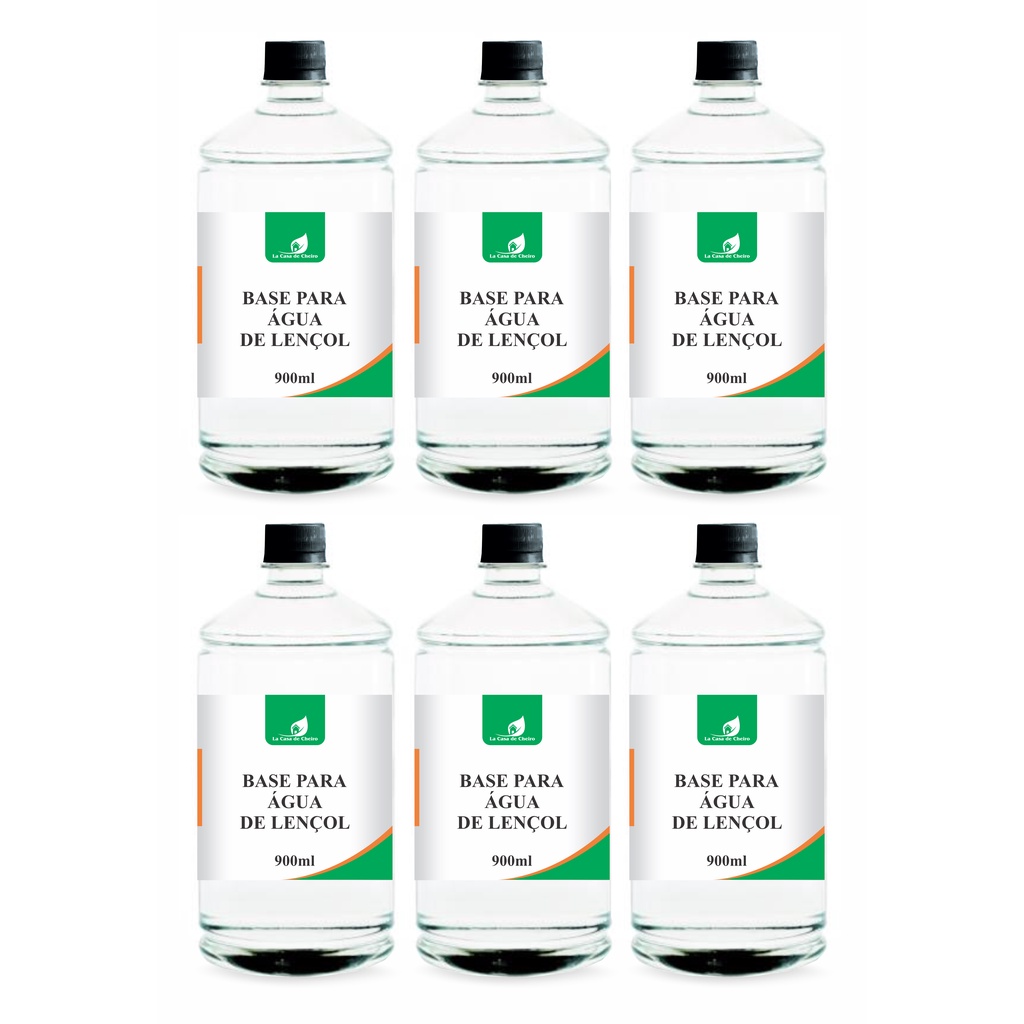 6 Bases pronta para Água de Lençol 900ml