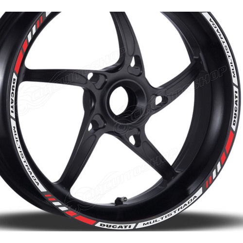 Friso Adesivo Refletivo M10 Roda Moto Ducati Multistrada