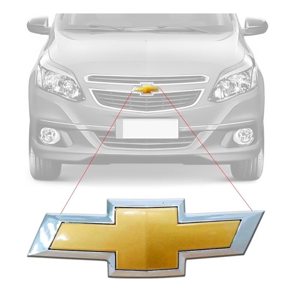 Emblema da Chevrolet para o Agile Dianteiro Grade Frontal Adesivo Alto Relevo Gravata
