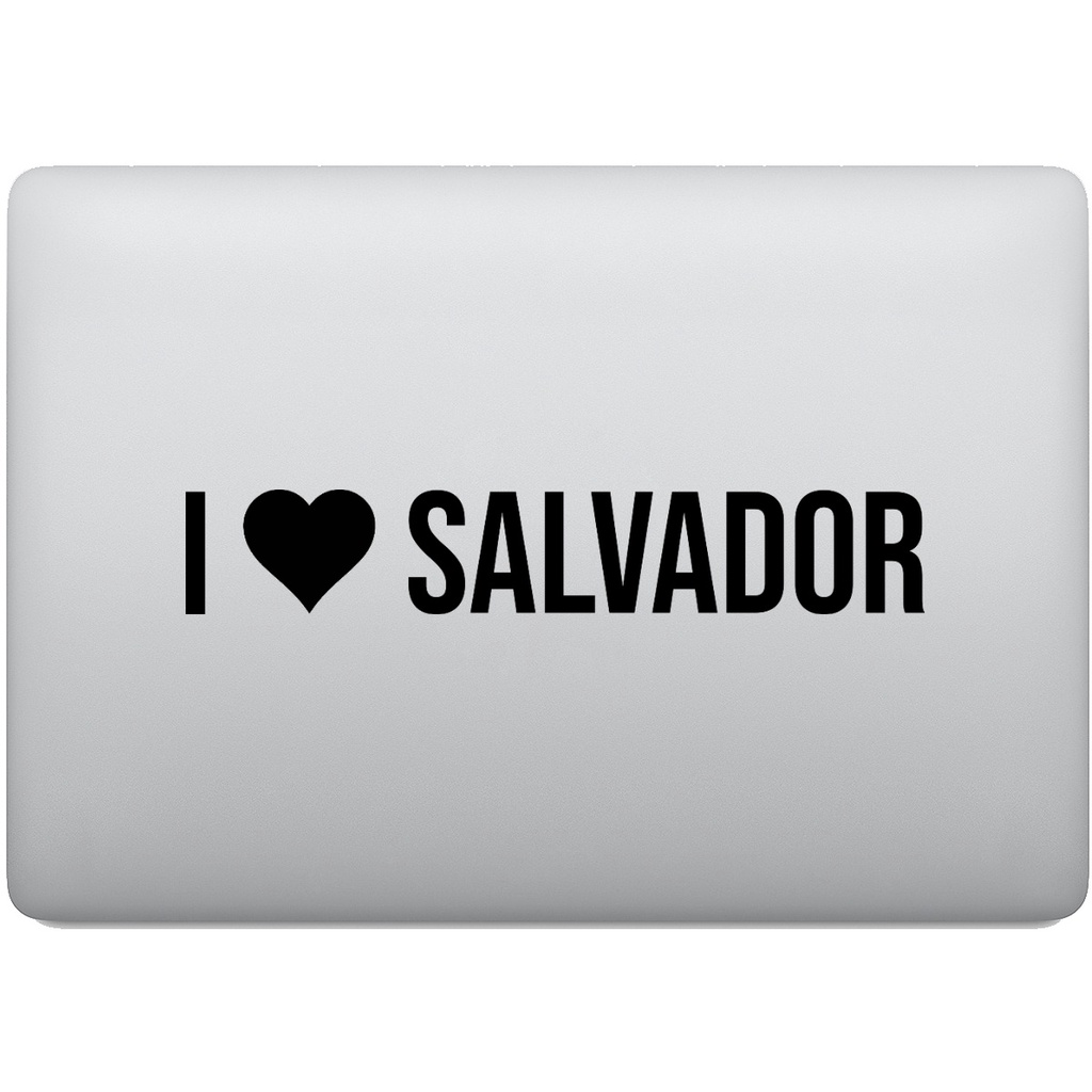 Adesivo de Notebook Eu Amo Salvador - I Love Salvador