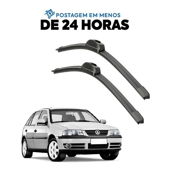 Kit Palheta Limpador Parabrisa Gol G3 2000 2001 2002 2003 2004 2005