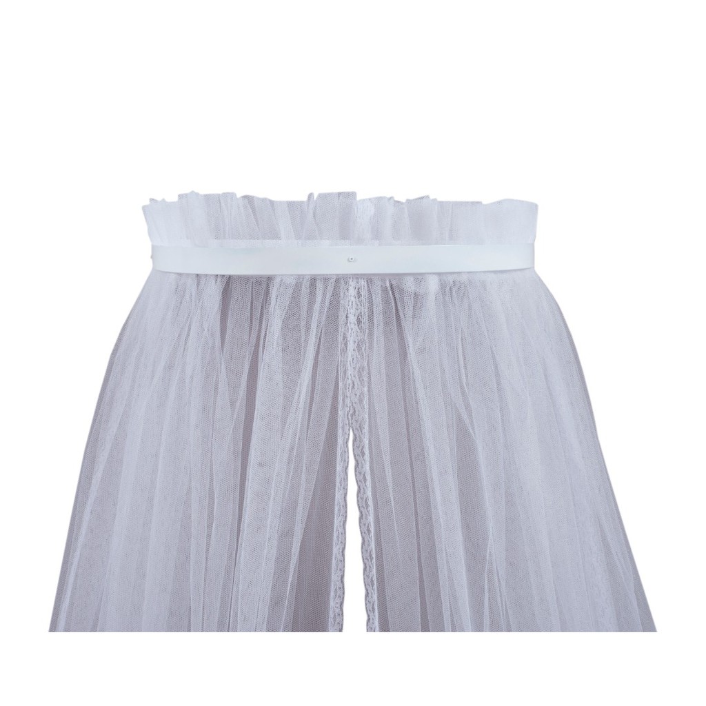 Dossél de Parede p/ quarto Bebe Menina Branco Dossél de Parede p/ Quarto bebe Menino Branco e Véu