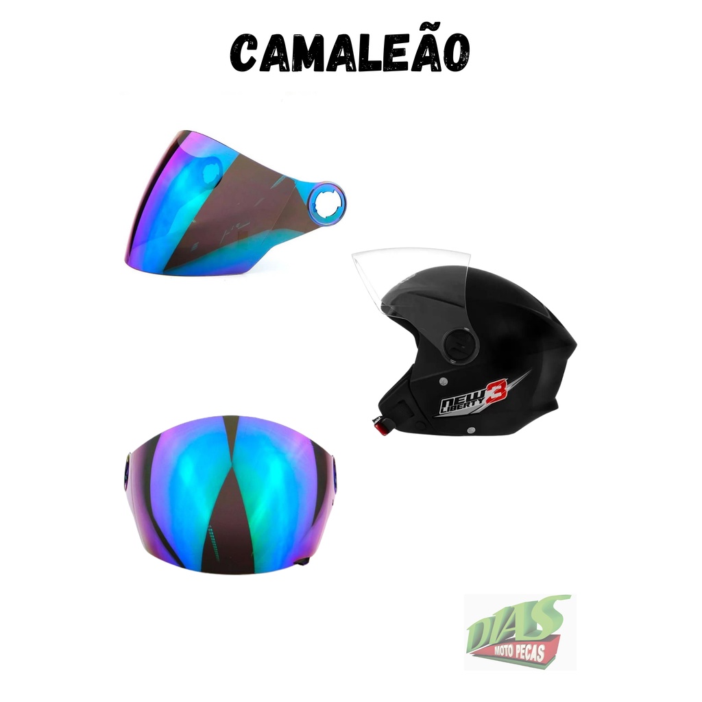 Viseira Camaleão New Liberty 3 / New Atomic / New Elite / Polivisor