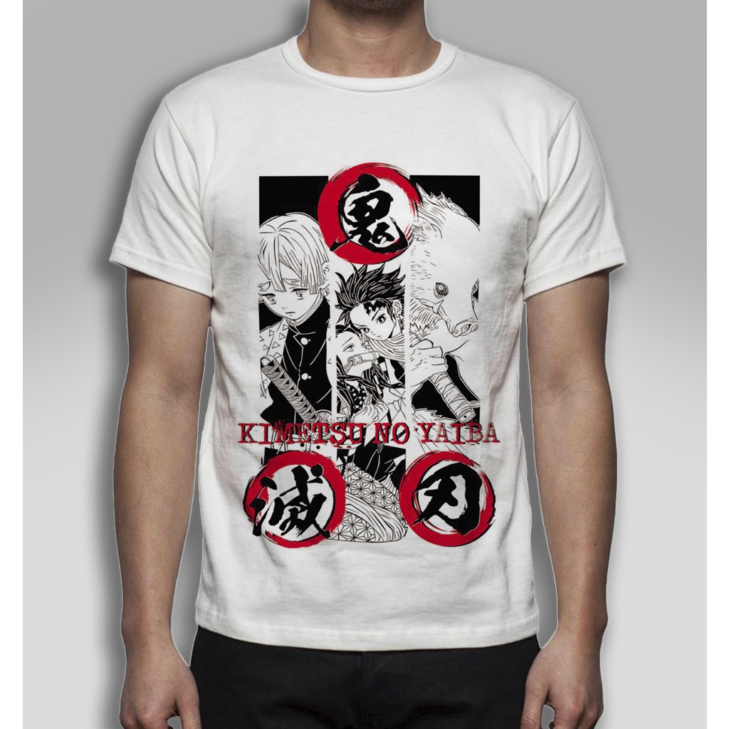 Camisa de desenho Personalizada arte em Sublimação Camisa Blusa - Kimetsu No Yaiba Demon Slayer