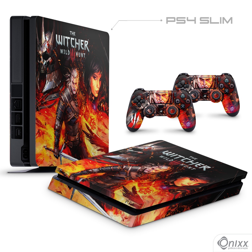 Skin PS4 SLIM Adesiva The Witcher Wild Hunt