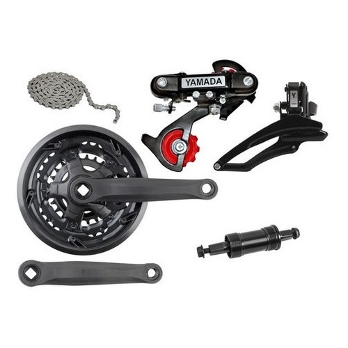 Kit Bike 21 Marchas Caloi Câmbios Pedivela Central Rolamento em Oferta na Shopee