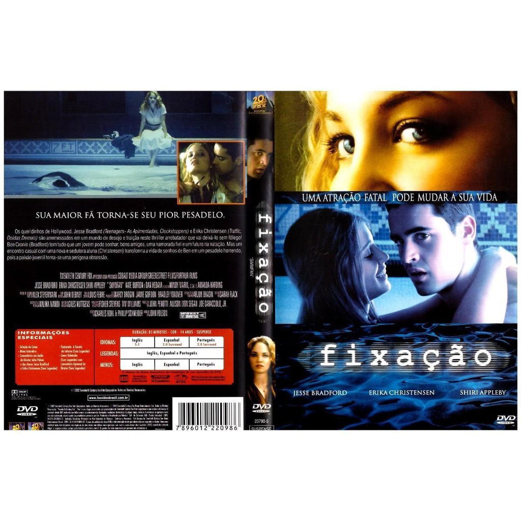 Dvd Fixação, Jesse Bradford, Suspense, Original