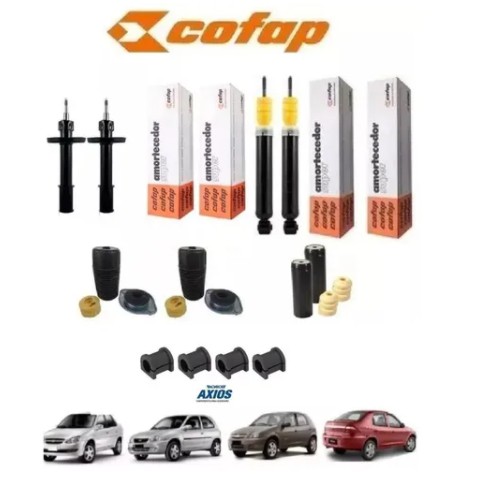 4 Amortecedores Cofap + Coxim Batente Celta Classic Corsa - NOVO e ORIGINAL em Oferta na Shopee