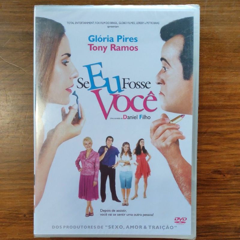 DVD Original LACRADO Se Eu Fosse Você Glória Pires Tony Ramos Cinema Nacional
