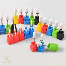 kit 4 Broca Cerâmica Profissional Unha Gel Acrigel Porcelana Nail Art envio aleatorio