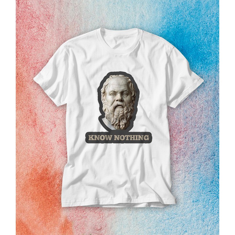 Camiseta Filosofia  know nothing Socrates Sócrates